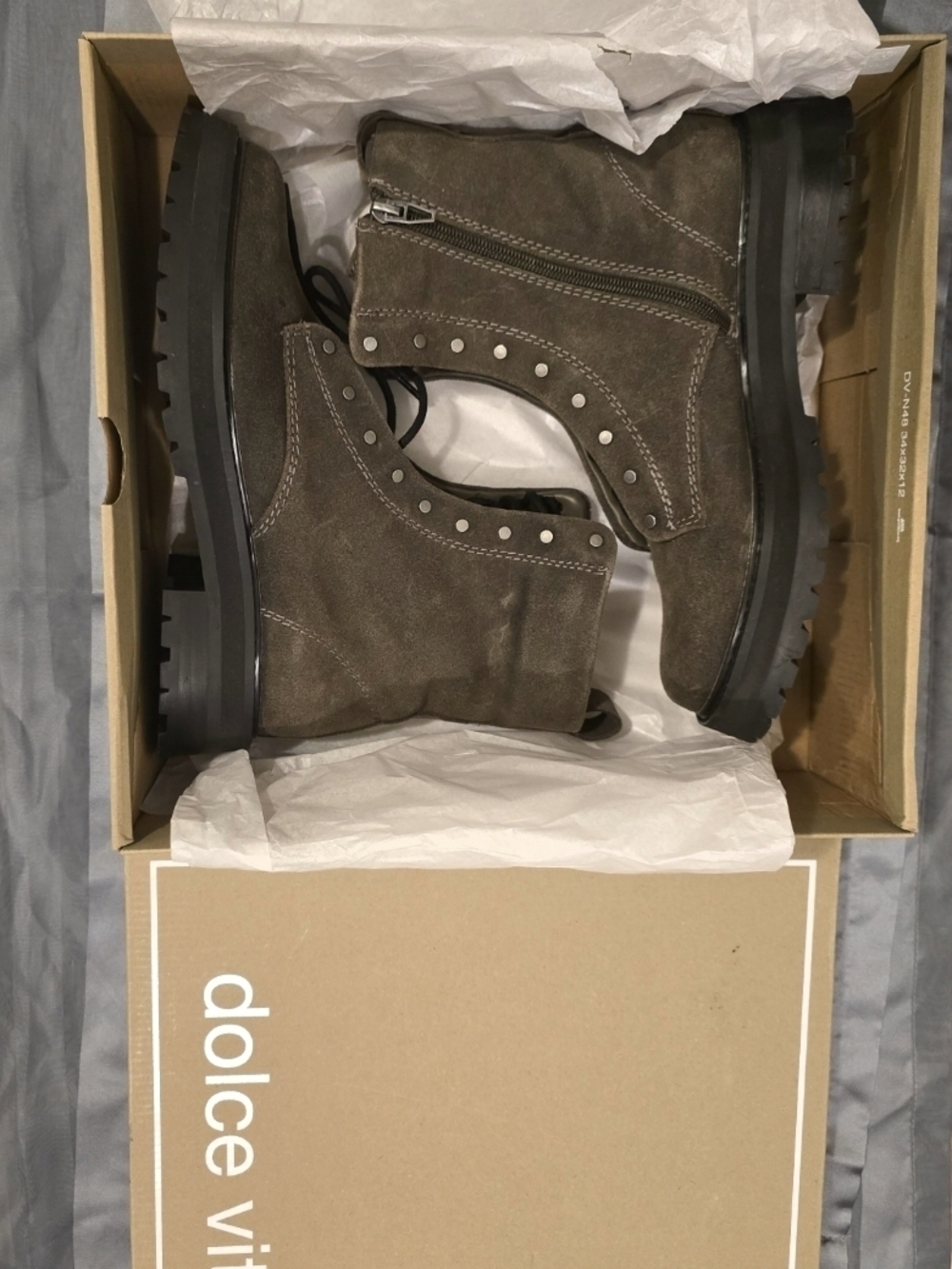 Dolce Vita Suede Studded Lug Boots